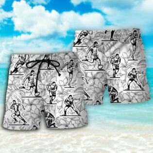 Rugby Tropical Leaf Ball Games - Beach Short - Owl Ohh - Owl Ohh