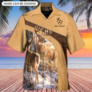 Deer Here Lives An Old Buck And His Sweet Doe Personalized - Hawaiian Shirt - Owl Ohh - Owl Ohh