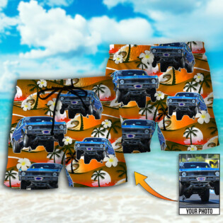 Car Cool Various Style Custom Photo - Beach Short - Owl Ohh - Owl Ohh