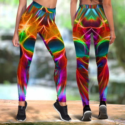Skull Rainbow Color Love Cool Style - Legging - Owl Ohh - Owl Ohh