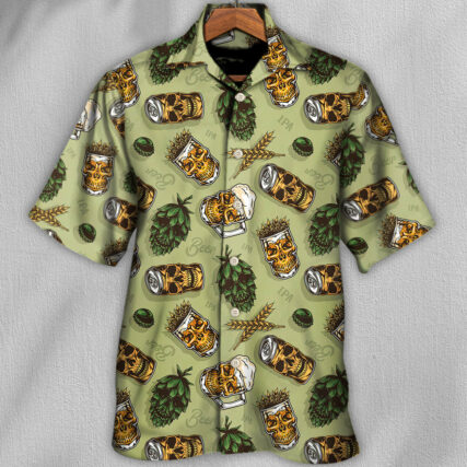 Beer Favorite Bassic Background - Hawaiian Shirt - Owl Ohh for men and women, kids - Owl Ohh