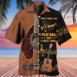 Guitar That's What I Do I Play Bass - Hawaiian Shirt - Owl Ohh - Owl Ohh