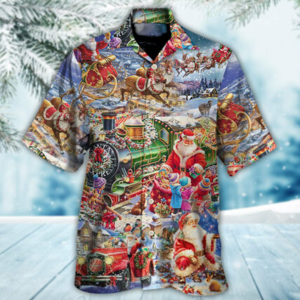 Christmas Joy Love Peace Family Laughter - Hawaiian Shirt - Owl Ohh - Owl Ohh