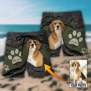 Dog My Sweet Dog Custom Photo - Beach Short - Owl Ohh - Owl Ohh