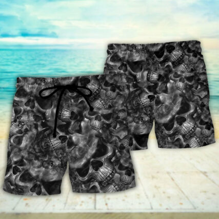 Skull Life's True Face Is The Skull - Beach Short - Owl Ohh - Owl Ohh
