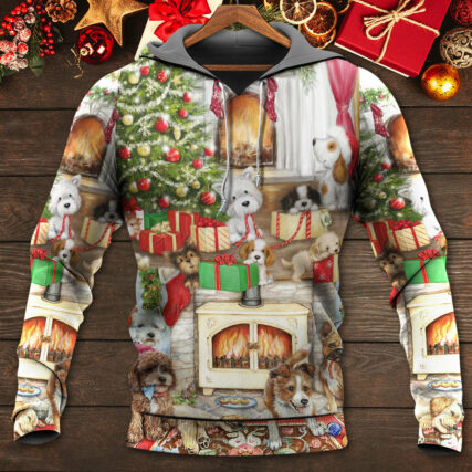Christmas Dog Lover Merry Lovely Xmas - Hoodie - Owl Ohh - Owl Ohh