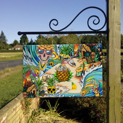 Skull Pineapple Fruit Amazing - Metal Sign - Owl Ohh - Owl Ohh