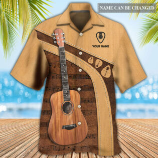 Guitar Old Guitarist And The Pick Personalized - Hawaiian Shirt - Owl Ohh - Owl Ohh