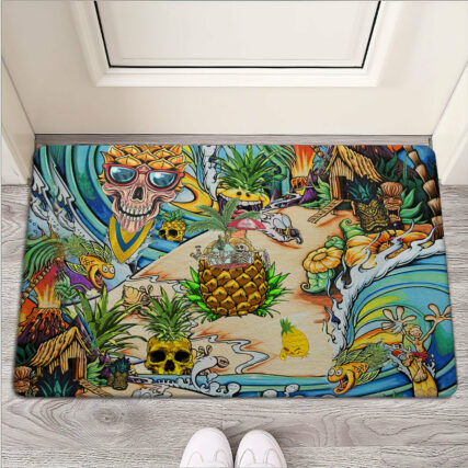 Skull Pineapple Fruit Amazing - Doormat - Owl Ohh - Owl Ohh