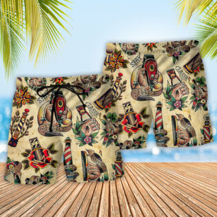 Barber Born Sharp Stay Sharp - Beach Short - Owl Ohh - Owl Ohh