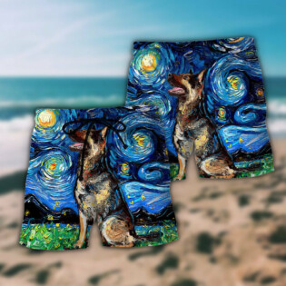 German Shepherd Cool Dog Various Style - Beach Short - Owl Ohh - Owl Ohh