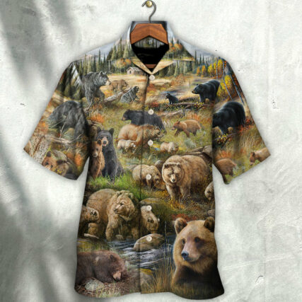 Bear - Be Brave Little Bear - Hawaiian Shirt - Owl Ohh - Owl Ohh