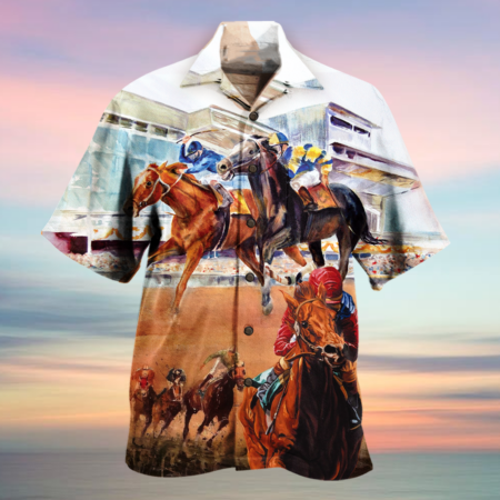 Horse Racing Amazing - Hawaiian Shirt - Owl Ohh - Owl Ohh