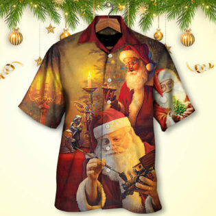 Christmas Santa Claus The Spirit of Christmas Art Style - Hawaiian Shirt - Owl Ohh - Owl Ohh