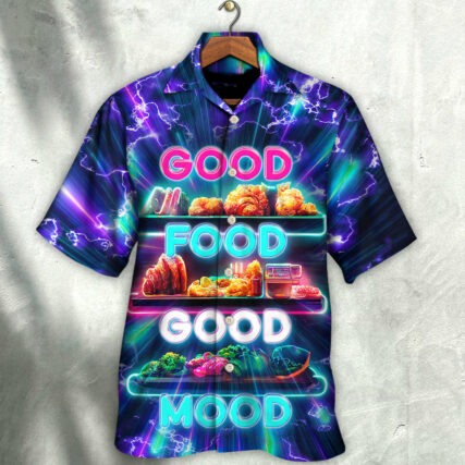 Food - Good Food Is Good Mood - Hawaiian Shirt - Owl Ohh for men and women, kids - Owl Ohh