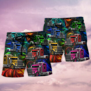 Truck Amazing Colorful Life - Beach Short - Owl Ohh - Owl Ohh