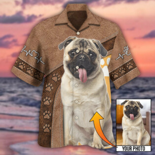 Dog Paw My Lovely Dog Classic Custom Photo Personalized - Hawaiian Shirt - Owl Ohh - Owl Ohh