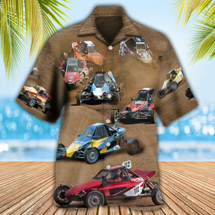 Autocross Cars Crazy Racing - Hawaiian Shirt - Owl Ohh - Owl Ohh
