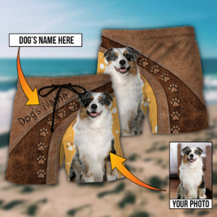 Dog My Lovely Dog Custom Photo Personalized - Beach Short - Owl Ohh - Owl Ohh