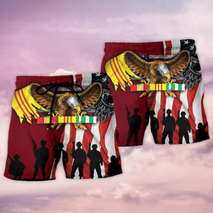 Veteran Vietnam Veteran We Were The Best - Beach Short - Owl Ohh - Owl Ohh