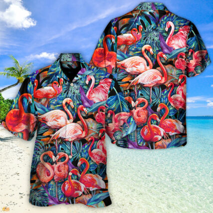 Flamingo Coloful In Tropical - Hawaiian Shirt - Owl Ohh-Owl Ohh