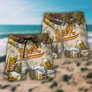 Beer Born To Drink - Beach Short - Owl Ohh - Owl Ohh