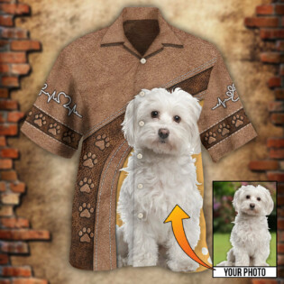 Dog Paw Various Style Custom Photo Personalized - Hawaiian Shirt - Owl Ohh - Owl Ohh