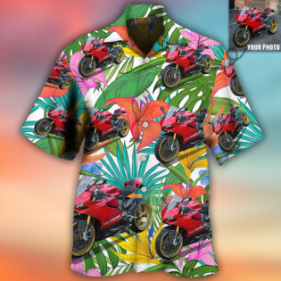 Motorcycle My Sweet Lover Custom Photo - Hawaiian Shirt - Owl Ohh - Owl Ohh