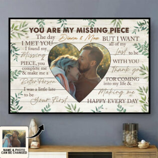 Couple Thank You For Coming Into My Life Custom Photo Personalized - Horizontal Poster - Personalized Photo Gifts - Owl Ohh