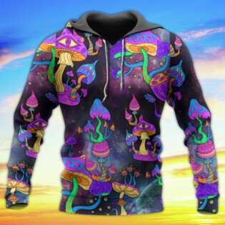 Hippie Mushroom Hippie Life Lover - Hoodie - Owl Ohh - Owl Ohh