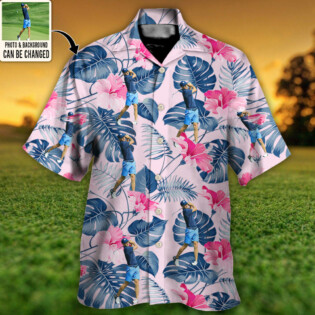 Golf You Want Tropical Style Custom Photo - Hawaiian Shirt - Personalized Photo Gifts - Owl Ohh
