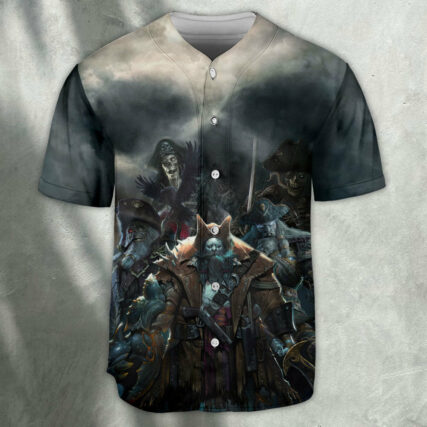 Pirate Dark Ghost Dangerous - Baseball Jersey - Owl Ohh