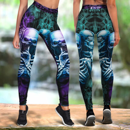 Skull Neither Hear Nor See - Legging - Owl Ohh - Owl Ohh