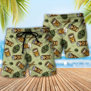 Beer Favorite Bassic Background - Beach Short - Owl Ohh - Owl Ohh