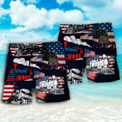 Train Independence Day - Beach Short - Owl Ohh - Owl Ohh