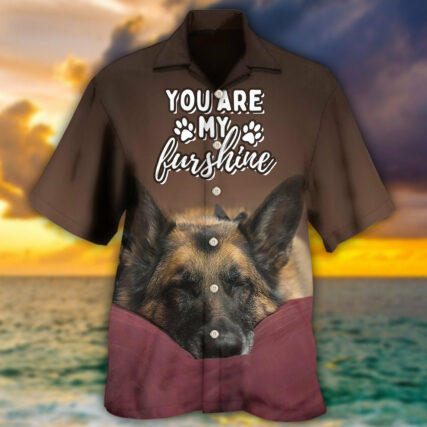 German Shepherd Sleepy Dog You Are My Furshine - Hawaiian Shirt - Owl Ohh - Owl Ohh
