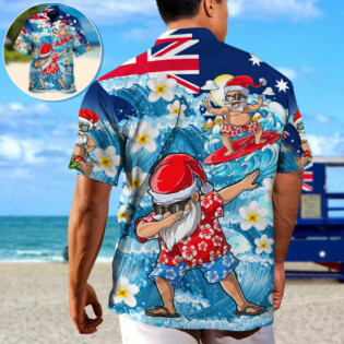 Christmas In July Dabbing Santa Funny Summer - Hawaiian Shirt - Owl Ohh-Owl Ohh