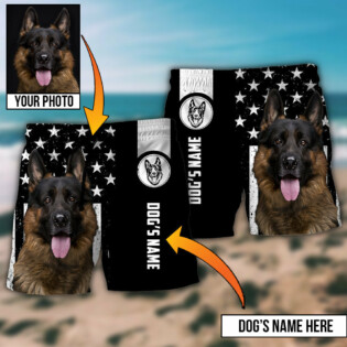 German Shepherd My Lovely Dog Custom Photo Personalized - Beach Short - Owl Ohh - Owl Ohh