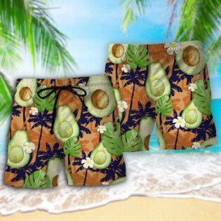 Avocado Tropical Flowers Vibe - Beach Short - Owl Ohh - Owl Ohh