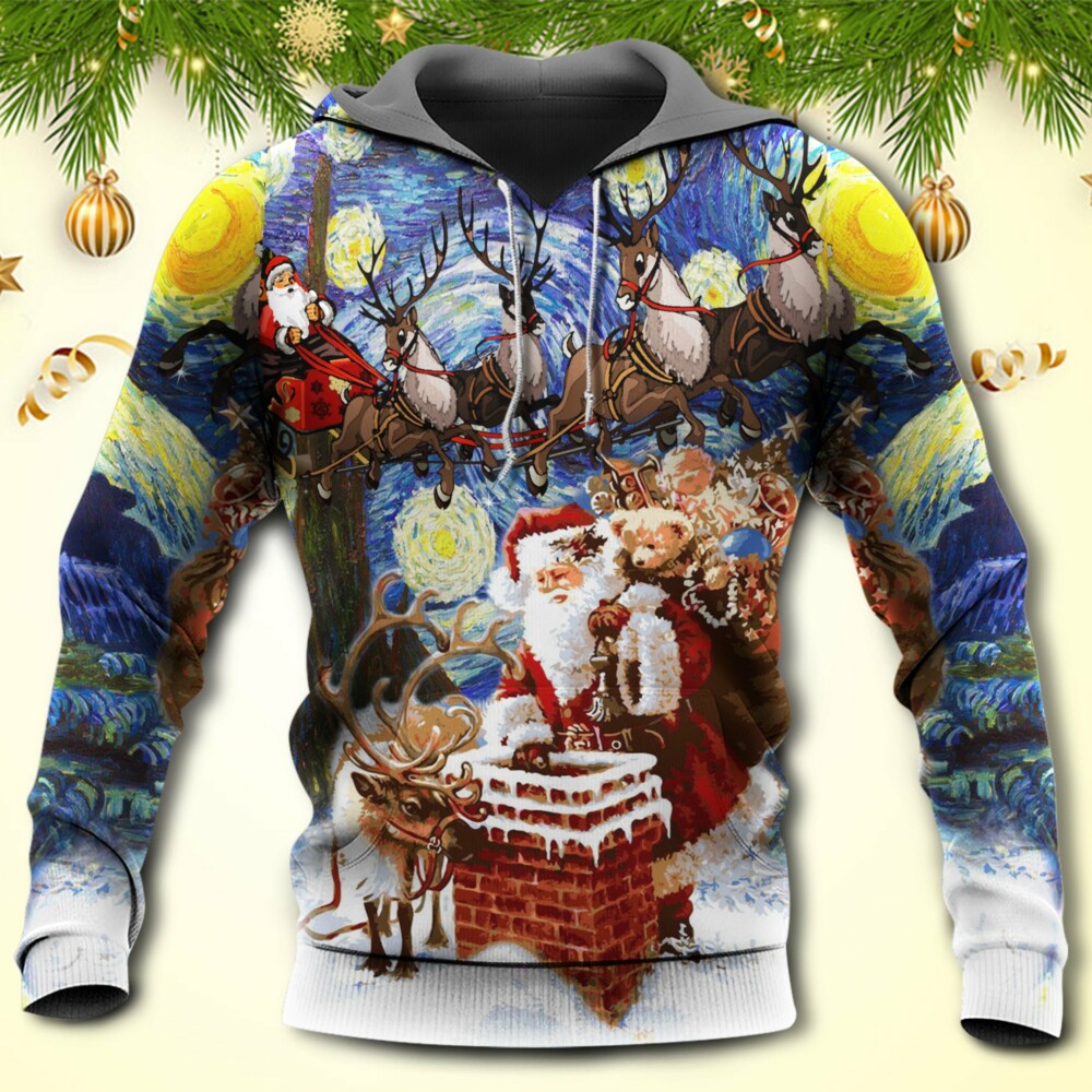 Christmas Santa Coming For You - Hoodie - Owl Ohh - Owl Ohh