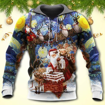 Christmas Santa Coming For You - Hoodie - Owl Ohh - Owl Ohh