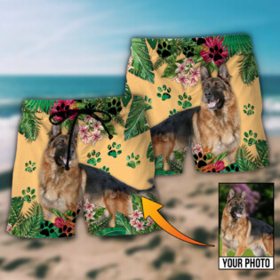 German Shepherd My Lovely Dog Custom Photo Personalized - Beach Short - Owl Ohh - Owl Ohh
