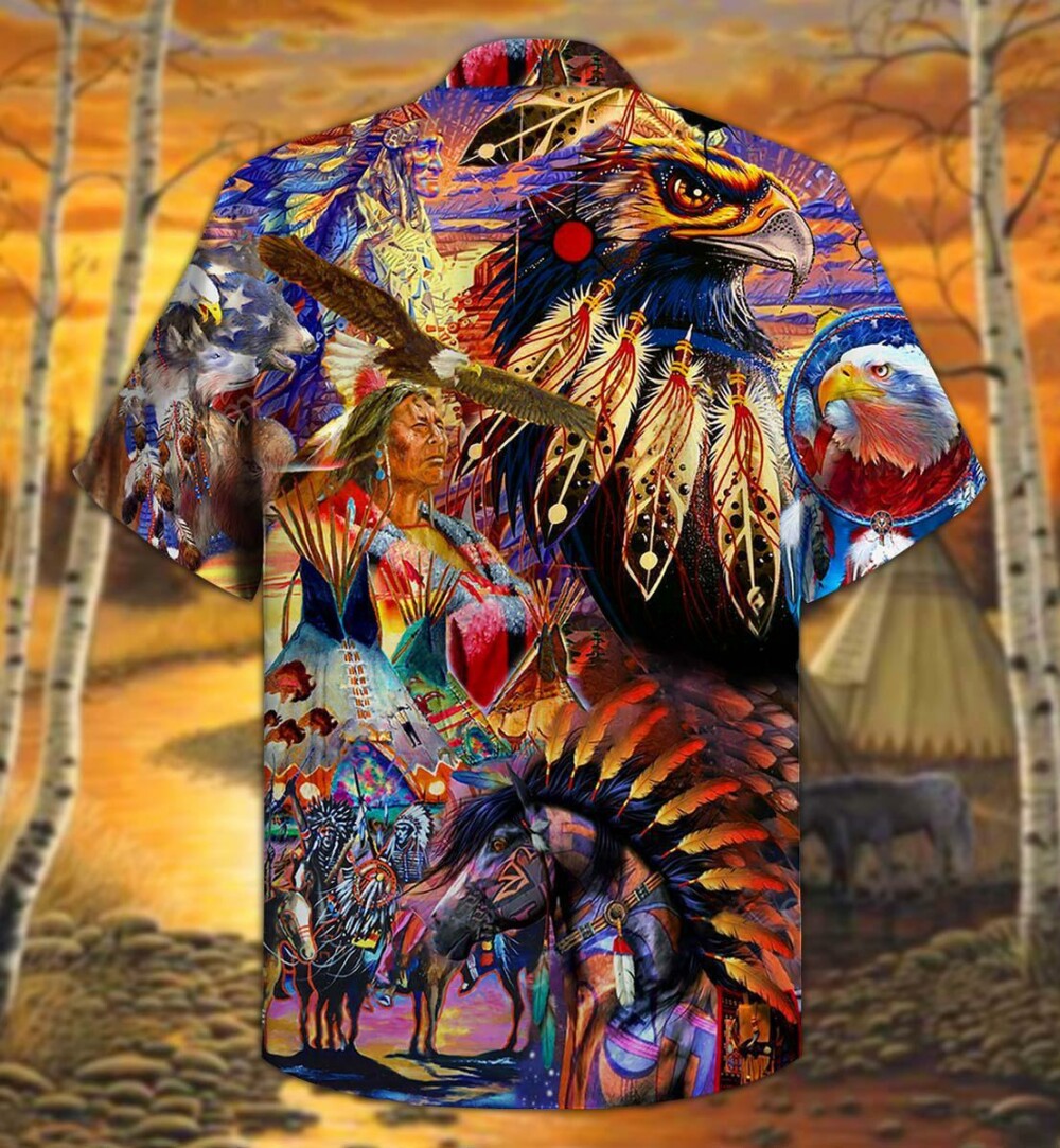 Native Eagle All My Heart - Hawaiian Shirt - Owl Ohh - Owl Ohh