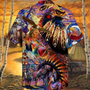 Native Eagle All My Heart - Hawaiian Shirt - Owl Ohh - Owl Ohh