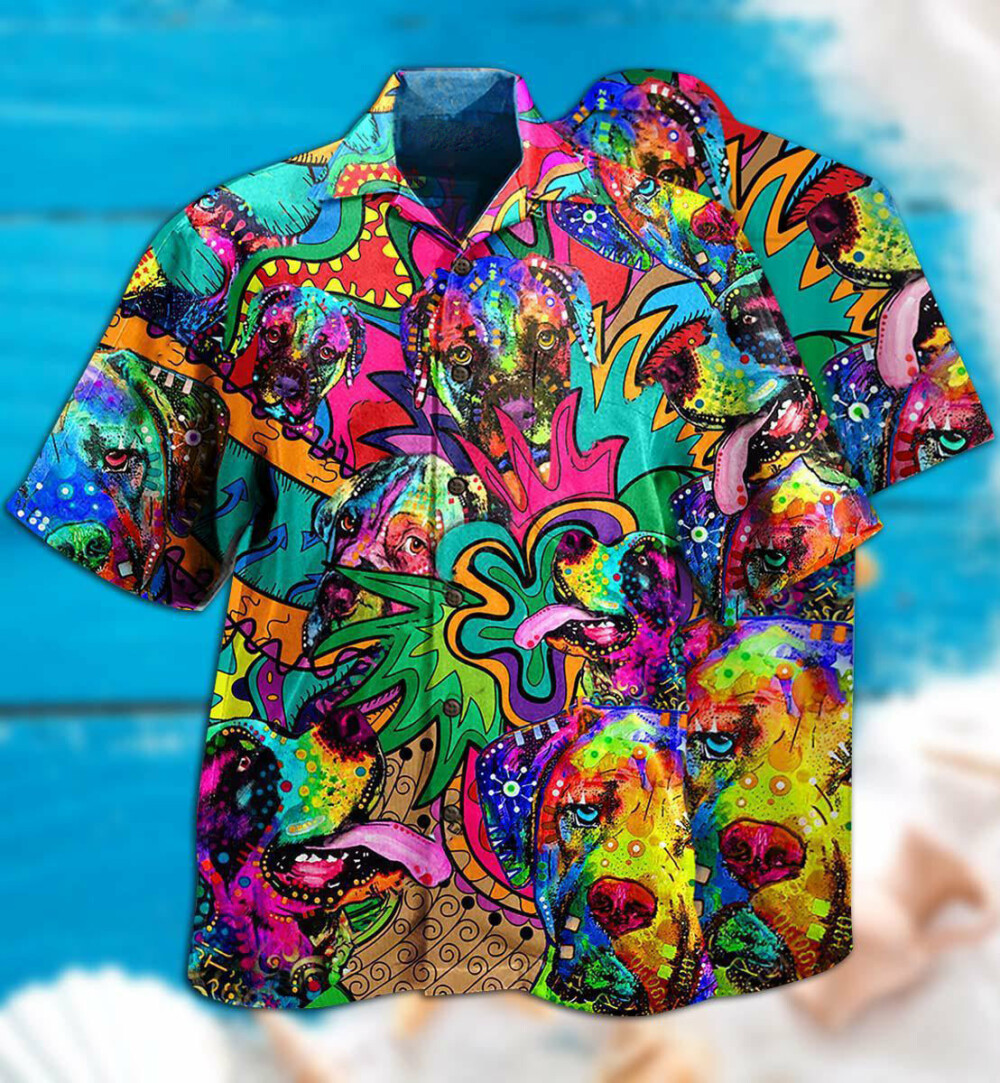 Hippie Dogs Colorfull Style - Hawaiian Shirt - Owl Ohh - Owl Ohh