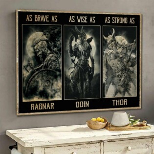 Viking Warrior As Strong As - Horizontal Poster - Owl Ohh - Owl Ohh