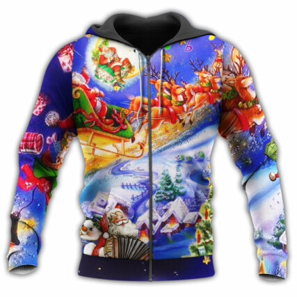 Christmas Love Santa Everytime With Amazing Purple Style - Hoodie - Owl Ohh - Owl Ohh