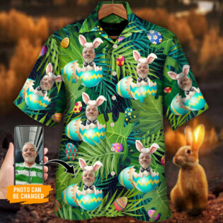 Easter This Is My Easter Shirt Style Tropical Happy Custom Photo - Hawaiian Shirt - Personalized Photo Gifts - Owl Ohh