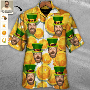 ST Patrick's Day For You Funny Face Custom Photo - Hawaiian Shirt - Personalized Photo Gifts for men and women, kids - Owl Ohh