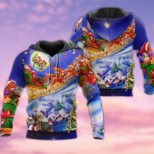 Christmas Love Santa Everytime With Amazing Purple Style - Hoodie - Owl Ohh - Owl Ohh